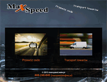 Tablet Screenshot of maxspeed.waw.pl